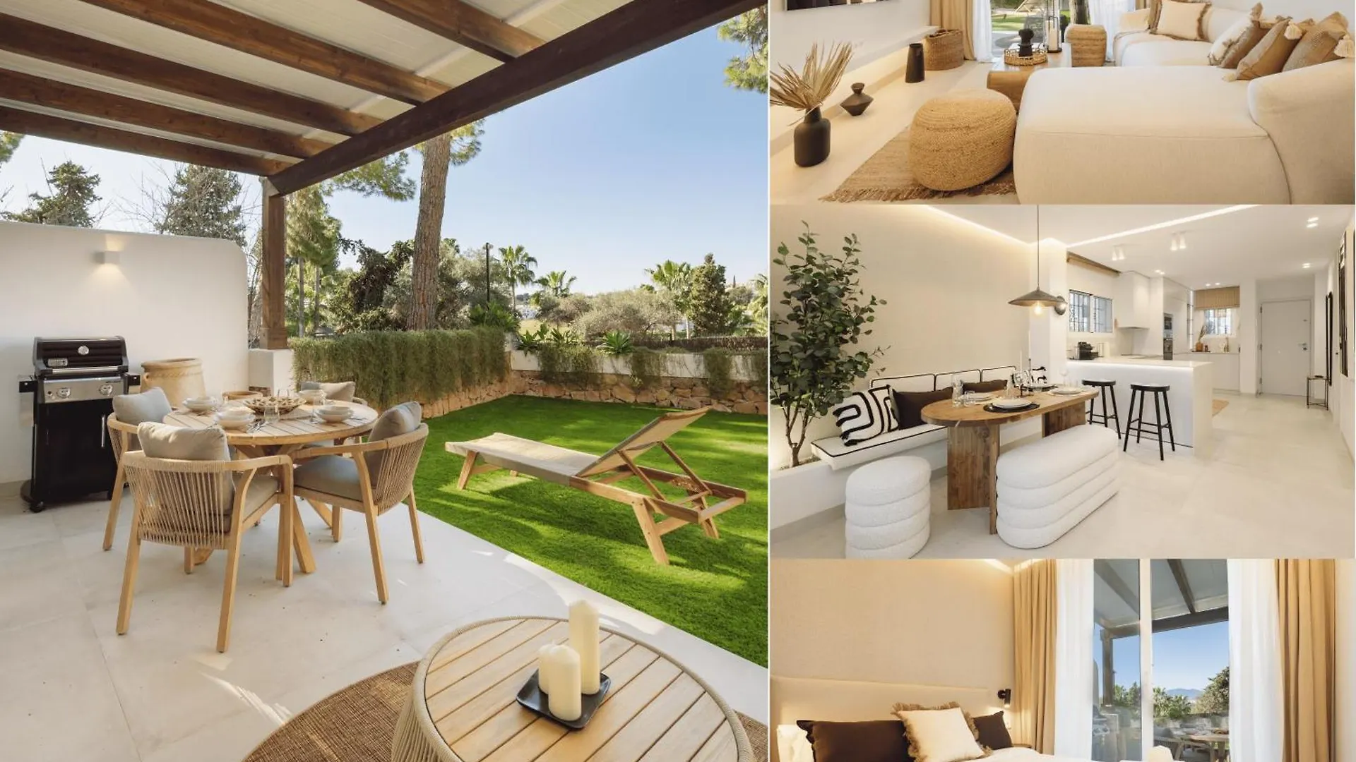 Modern First Floor Apartment, With Private Terrace Garden And Barbecue, In First Line Of Aloha Golf, In Nueva Andalucia location